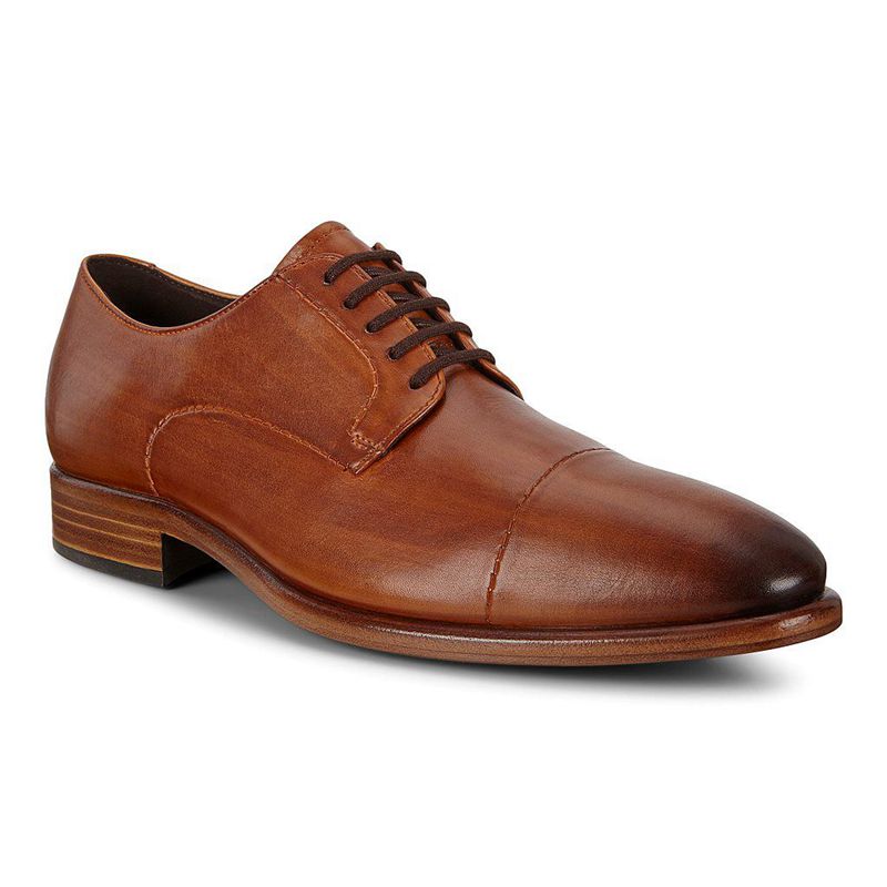 Zapatos Derby Ecco Vitrus Iii Para Hombre,Marrones,817956-APL